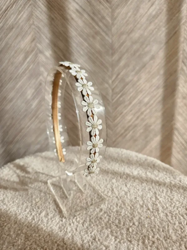 Diadeem Daisy Wit-Goud