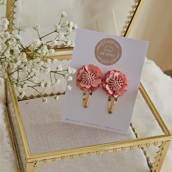 Haarspeldjes Duo Benthe - Roze