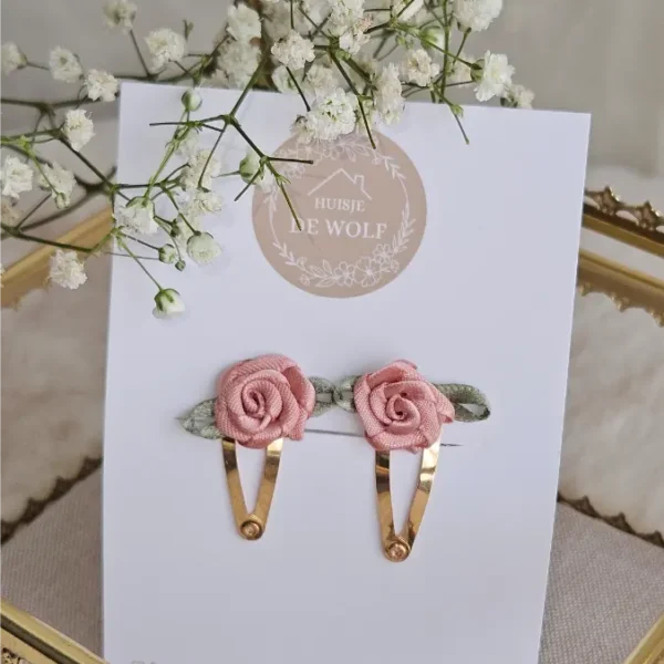 Haarspeldjes Duo Estelle - Roze