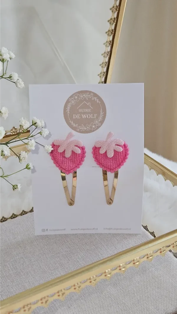 Haarspeldjes Duo Fraise