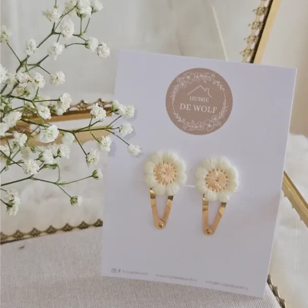 Haarspeldjes Duo Mare - Creme