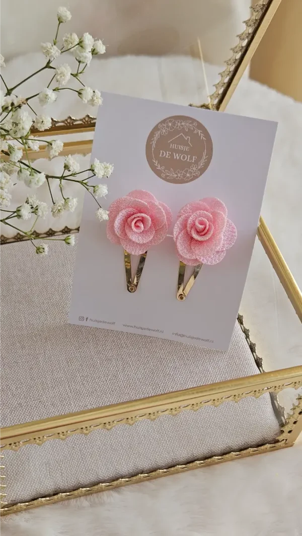 Haarspeldjes Duo Rosa - Lichtroze