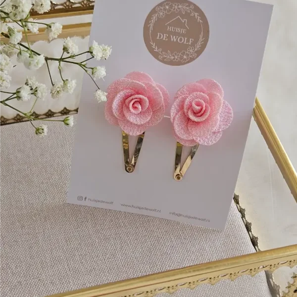 Haarspeldjes Duo Rosa - Lichtroze