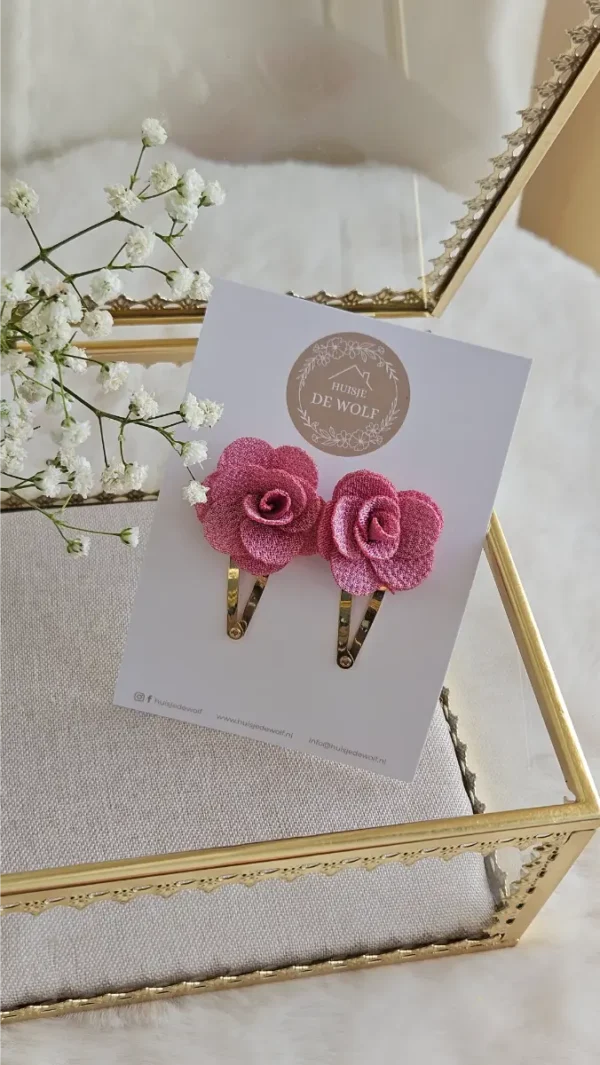 Haarspeldjes Duo Rosa - Roze