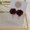 Haarspeldjes Duo Rosa - Wijnrood