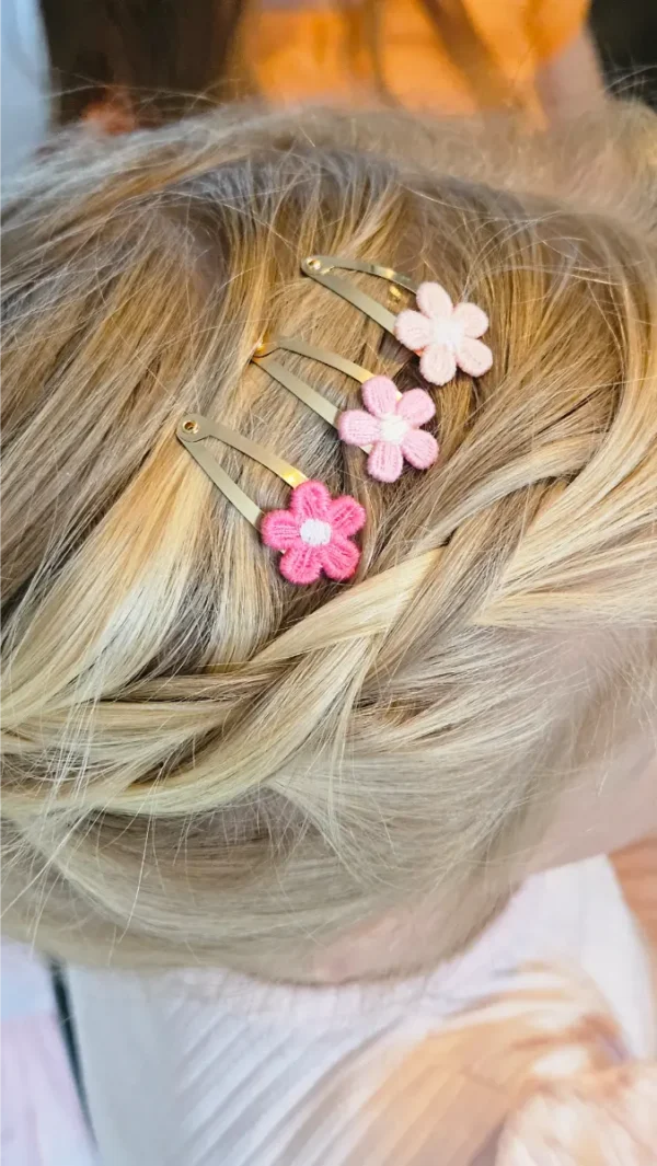 Haarspeldjes Fleur - Roze trio
