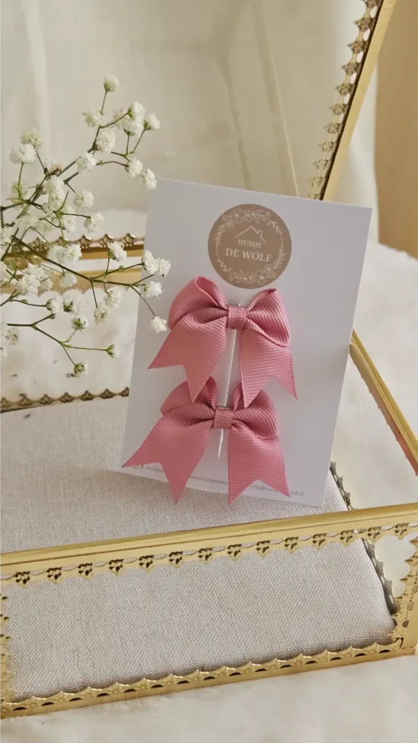 Haarstrik Duo Ella - Roze