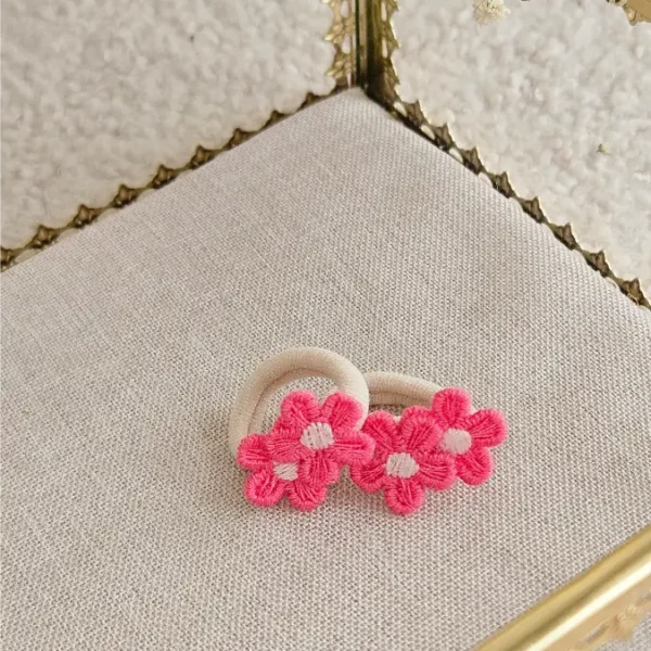 Mini Elastiekjes Fleur Fuchsia