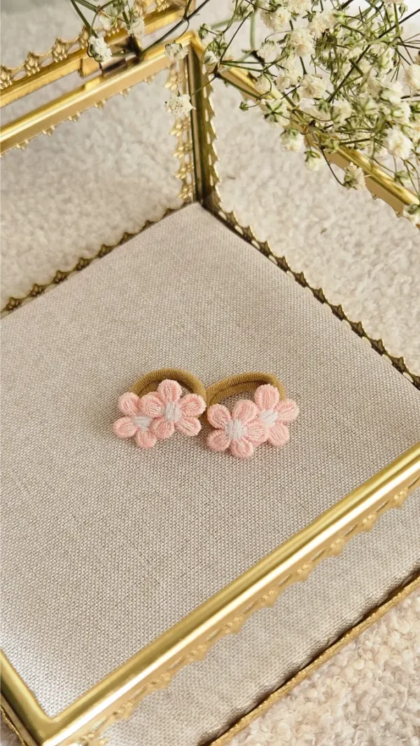 Mini Elastiekjes Fleur Lichtroze