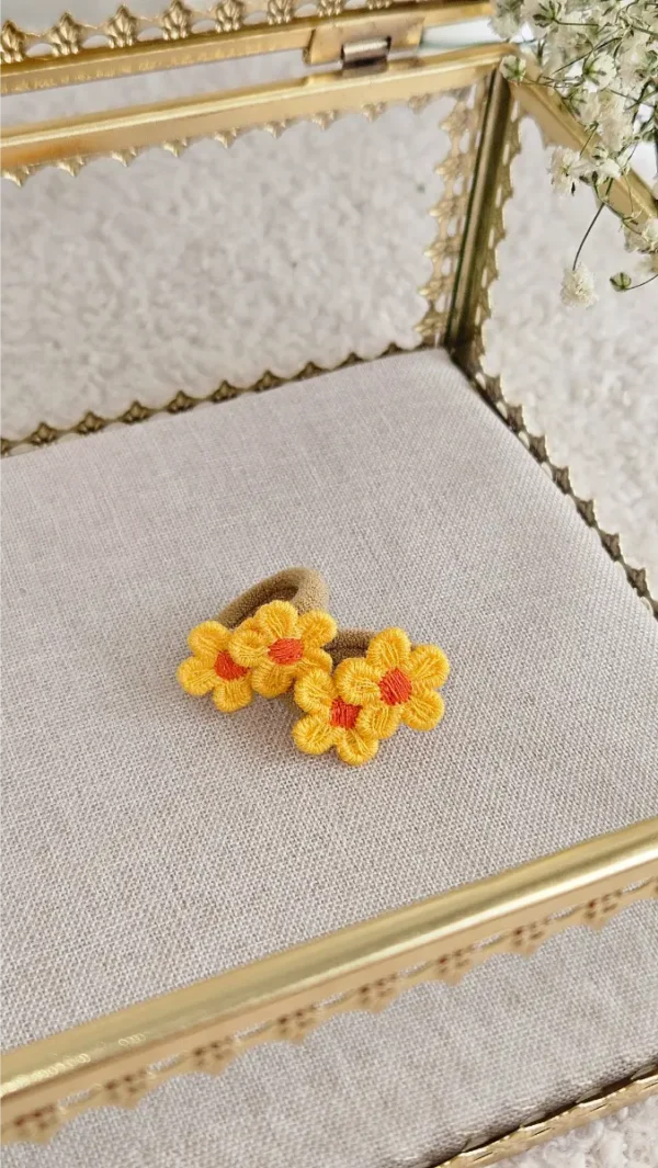 Mini Elastiekjes Fleur Oranje