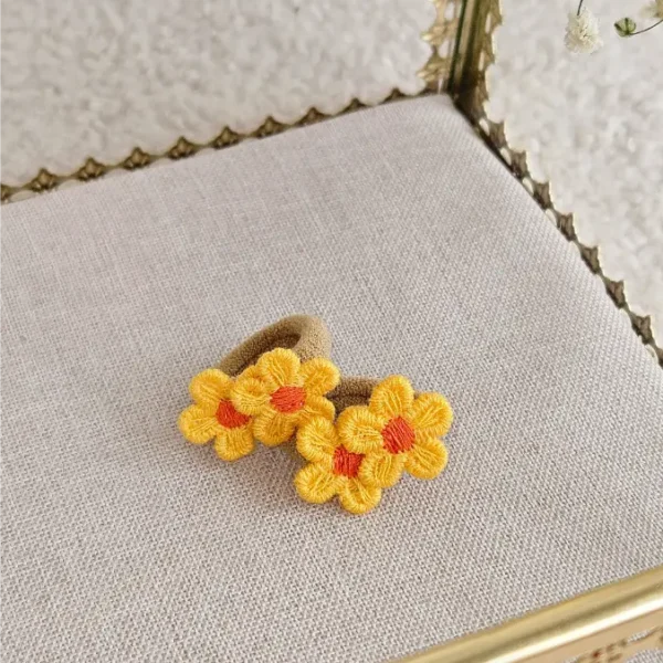 Mini Elastiekjes Fleur Oranje