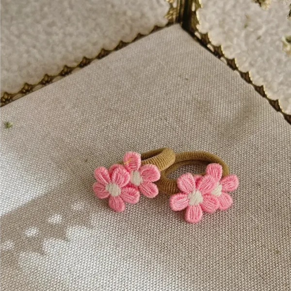Mini Elastiekjes Fleur Roze