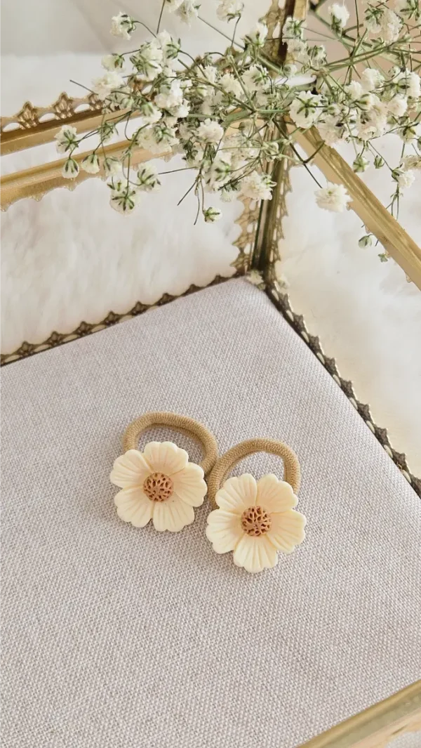 Mini Elastiekjes Mae Beige
