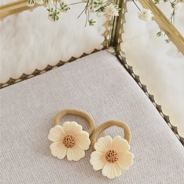 Mini Elastiekjes Mae Beige