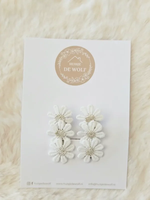 Alligatorspeldje Daisy -Wit